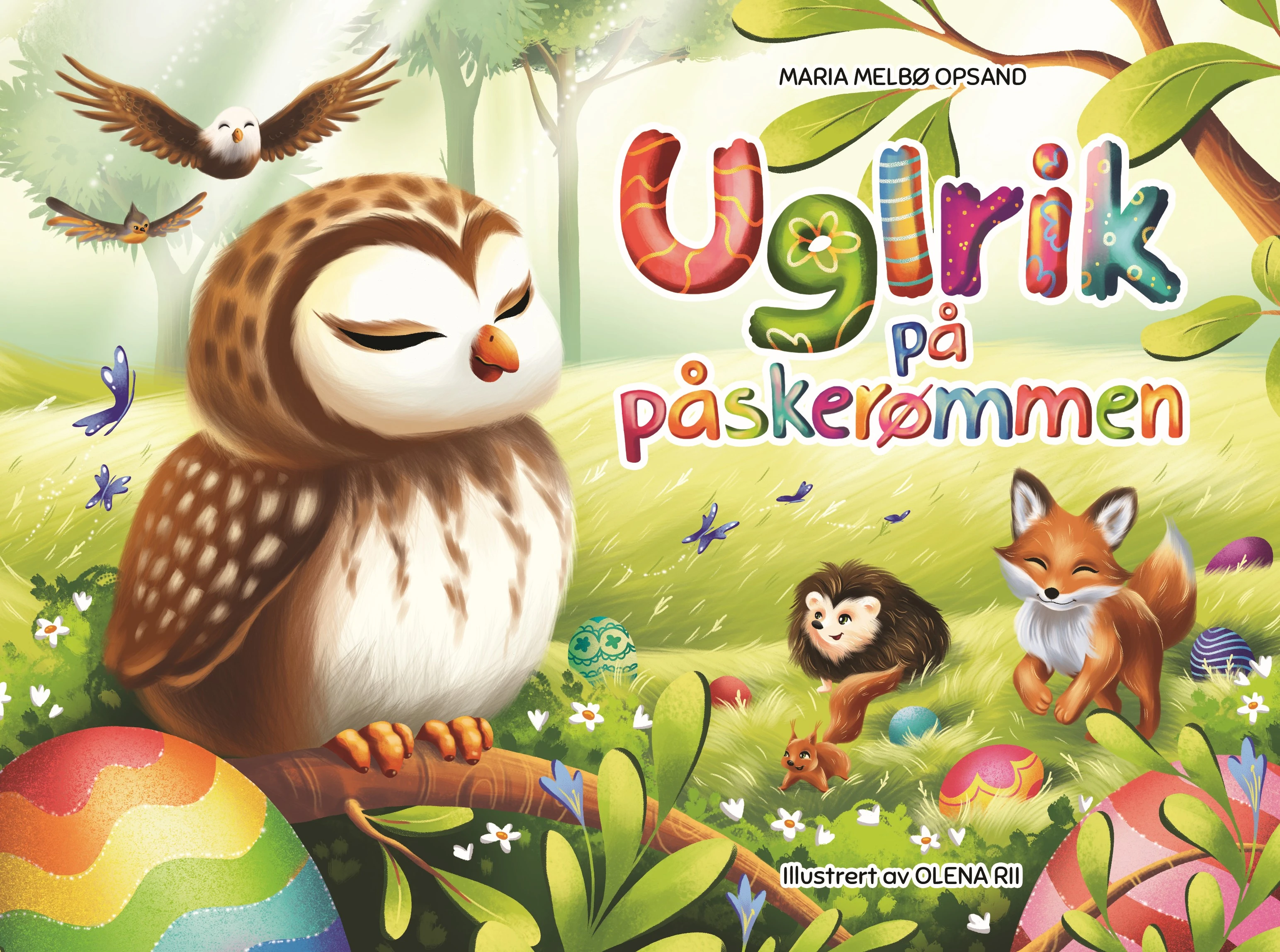 Uglrik på påskerømmen - Bokens utside